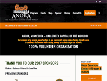 Tablet Screenshot of anokahalloween.com